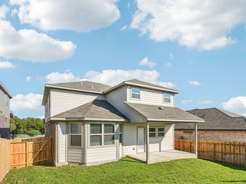 Back Exterior of Elevation C for the Medina floorplan. Back Exterior of Elevation C for the Medina floorplan.