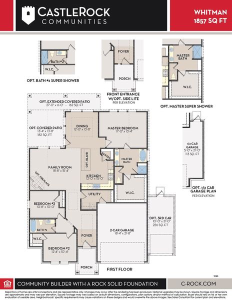 2D floor plan layout of this home in Martha's Vineyard, Alvin, TX (Image 2).
