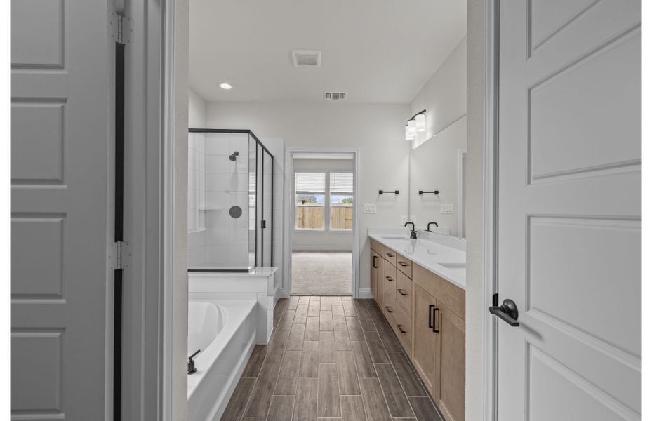 Furnished interior view inside a new home in Davis Ranch, San Antonio (Image 2).