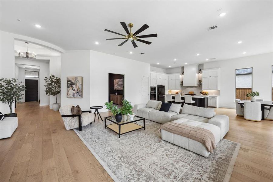 Furnished interior view inside a new home in , Prosper (Image 8).