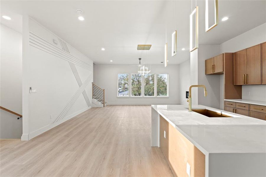 Furnished interior view inside a new home in , Dallas (Image 4).