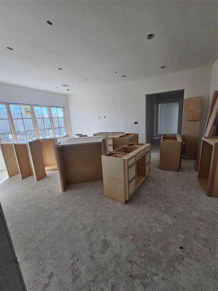 Custom Cabinetry and Sheetrock are currently in progress. Photo 1-3-26 Custom Cabinetry and Sheetrock are currently in progress. Photo 1-3-26