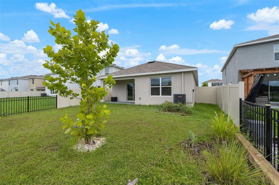 Exterior details and patio area of a home in Northwater at Two Rivers, Zephyrhills (Image 32).