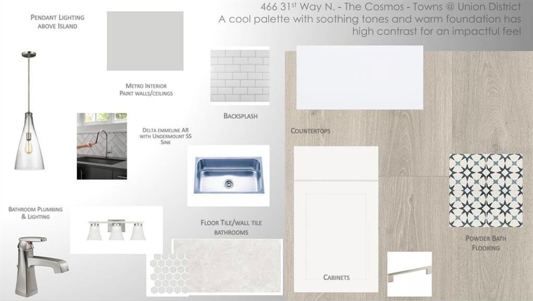 Sample of building materials used in homes in Towns at Union, St. Petersburg (Image 6).