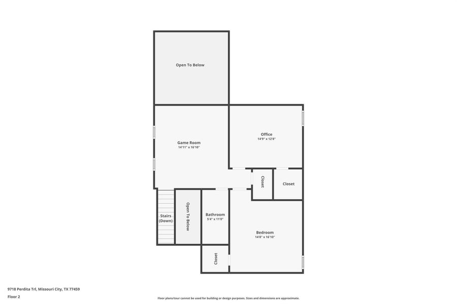 2D floor plan layout of this home in Sienna 40', Missouri City, TX (Image 7).