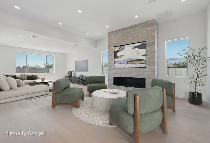 Great Room Virtually Staged - 5 of 10