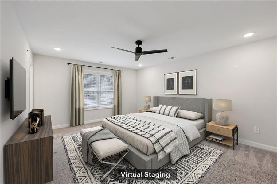 Furnished interior view inside a new home in , Marietta (Image 9).