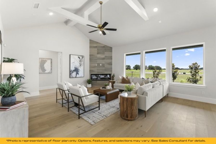 Representative furnished interior of a home built from the St Lucia by Stonefield Homes in Heath Golf and Yacht Club, Rockwall (Image 33).