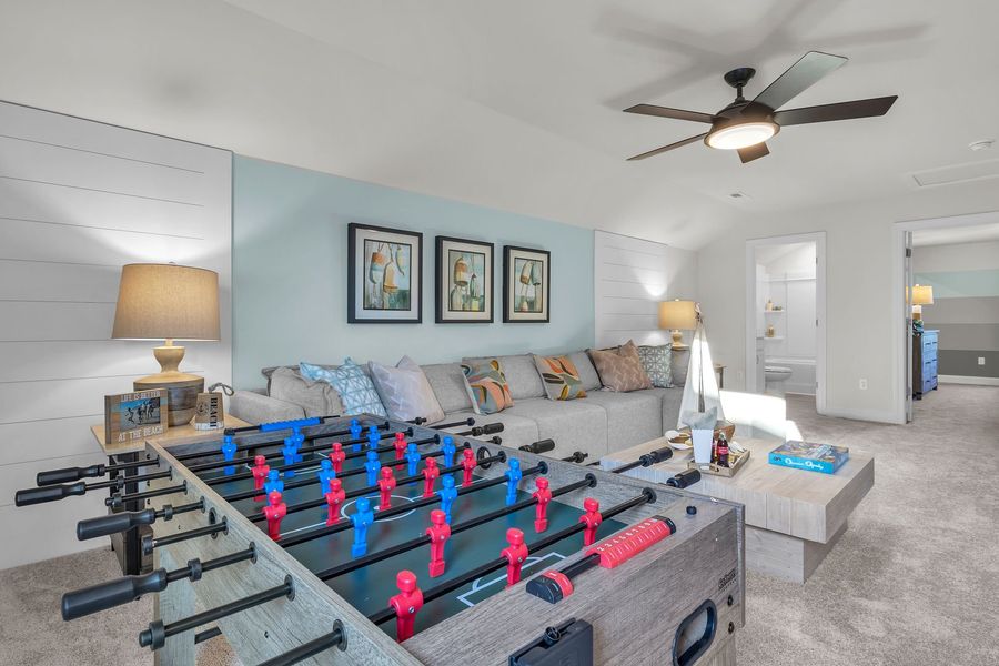 Furnished interior view inside a new home in The Beacon at Old Peachtree Single Family Homes, Lawrenceville (Image 342).