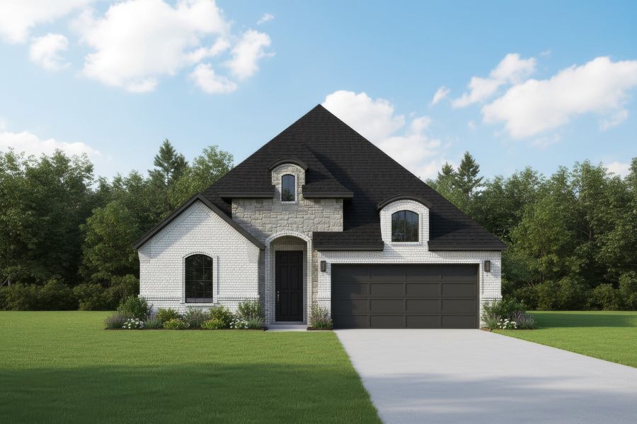 Representative exterior photo of a completed home built from the Aaron by Our Country Homes in Lakes of River Trails, Fort Worth, TX (Image 2). Representative exterior photo of a completed home built from the Aaron by Our Country Homes in Lakes of River Trails, Fort Worth, TX (Image 2).