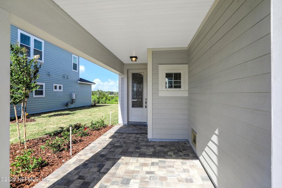 Exterior details and patio area of a home in TrailMark, St. Augustine (Image 26).
