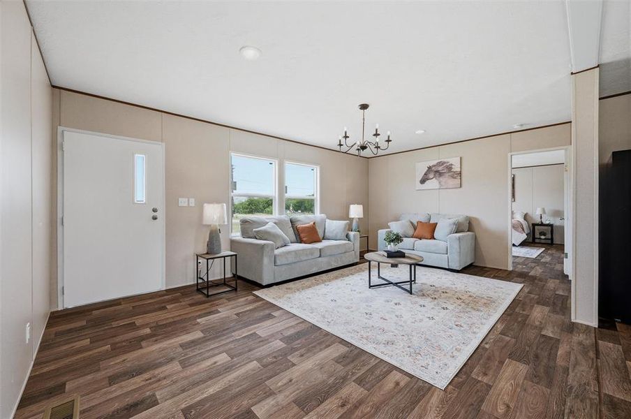 Furnished interior view inside a new home in , Joshua (Image 22).