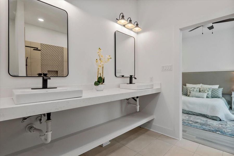 Furnished interior view inside a new home in , Houston (Image 12).
