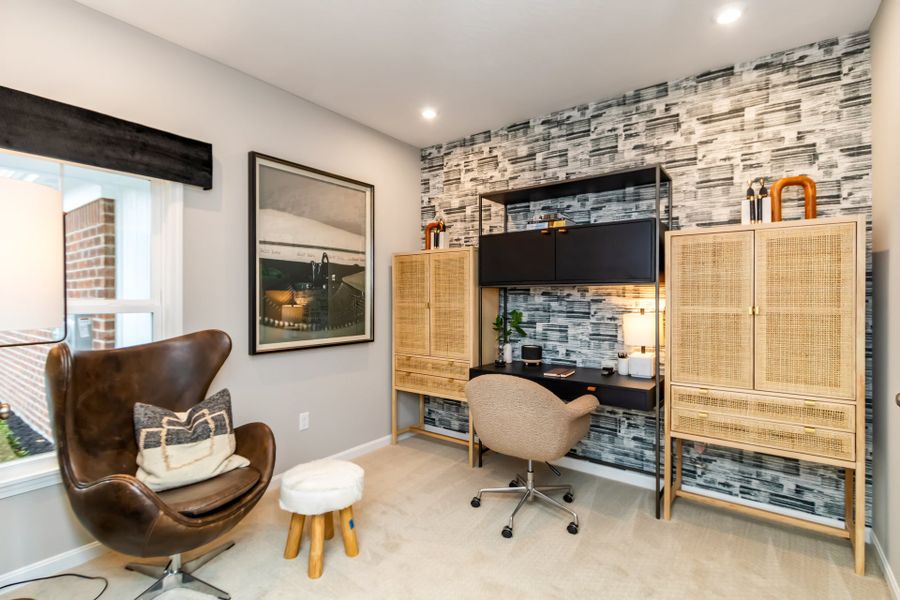 Representative furnished interior of a home built from the Wembley by Fischer Homes in Villas at Gold Creek, Dawsonville (Image 26).