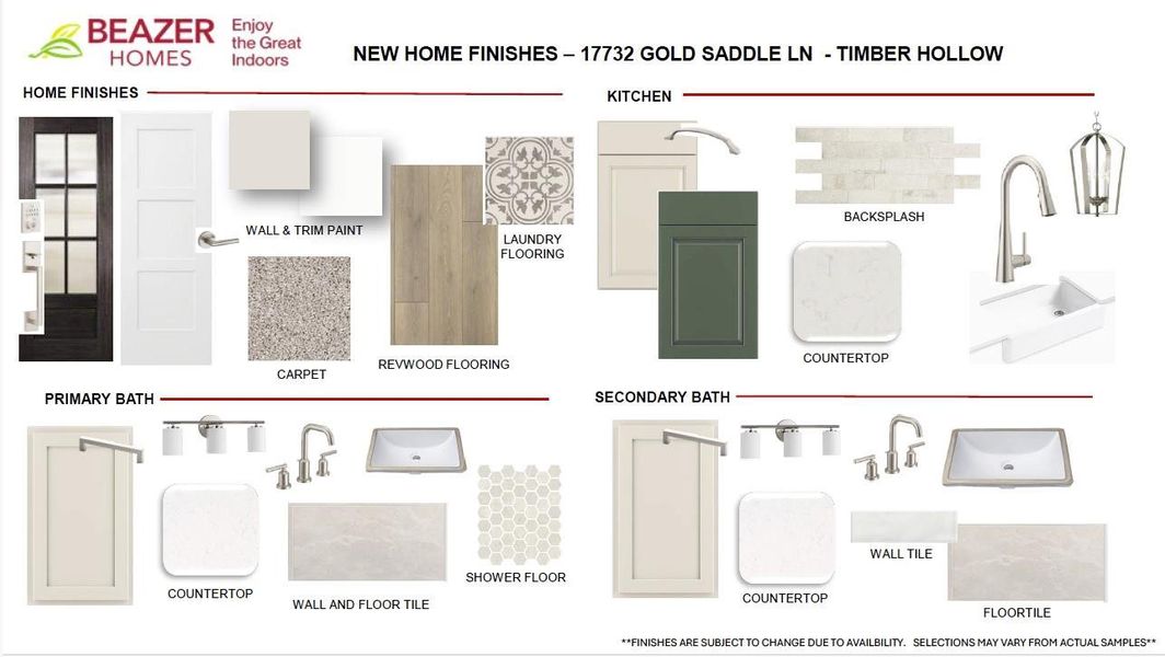 Highlighted finishes for 17732 Gold Saddle Lane. Highlighted finishes for 17732 Gold Saddle Lane.