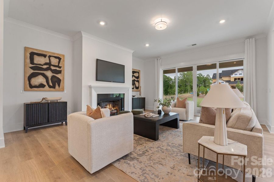 Furnished interior view inside a new home in Bluffs at Wesley Chapel, Waxhaw (Image 38).