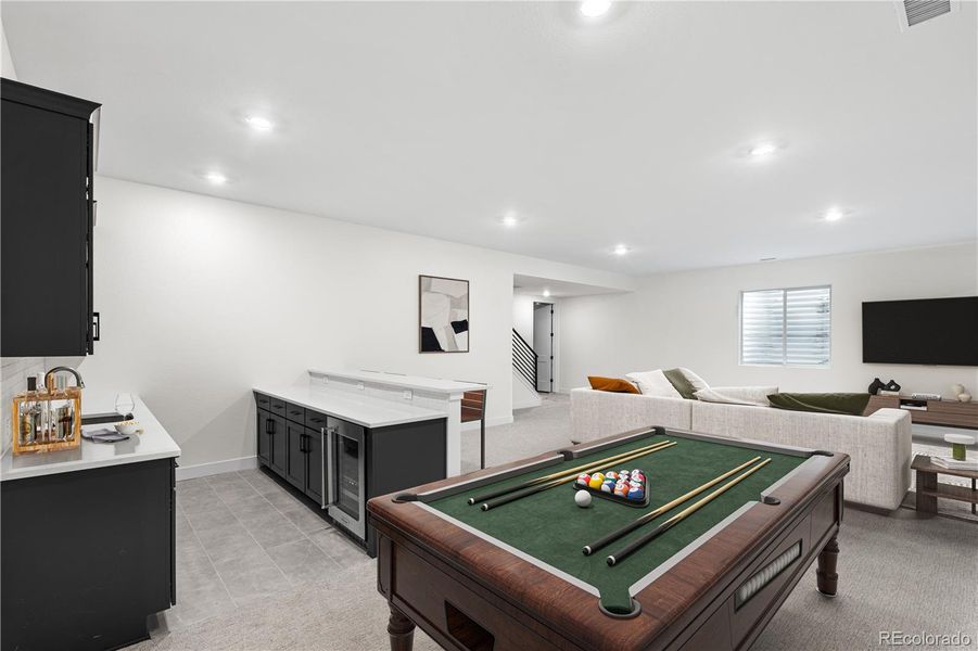 Furnished interior view inside a new home in Reflection at Solstice, Littleton (Image 26).