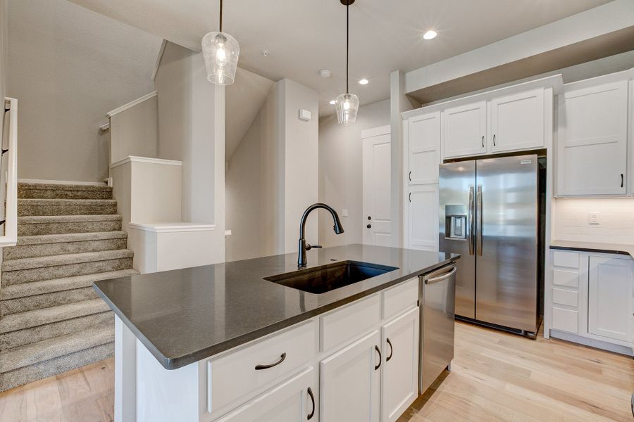 Representative furnished interior of a home built from the The Camden 2 by Landmark Homes in Highlands at Fox Hill, Longmont (Image 5).