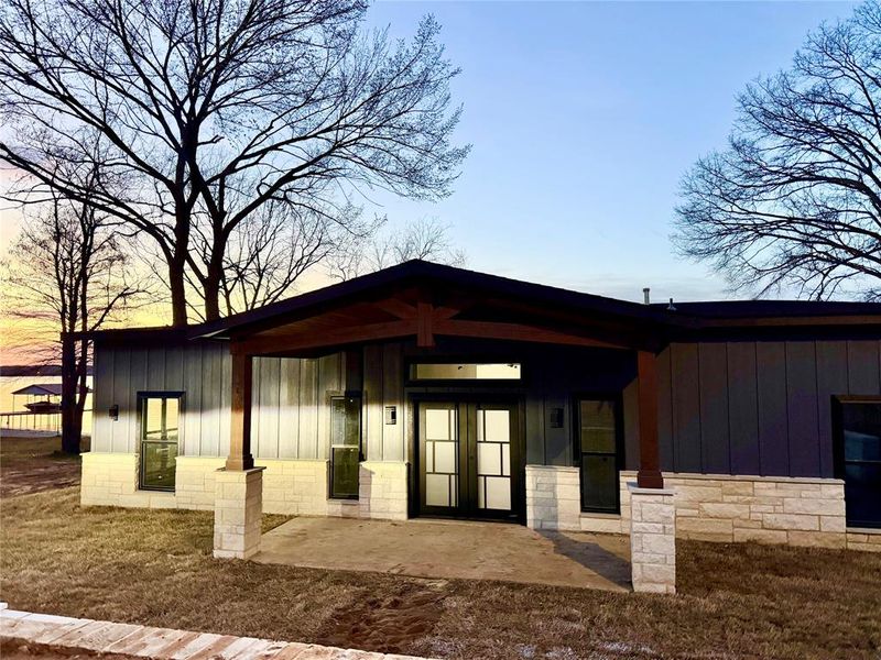 Front exterior of a new home in , Mabank, TX, highlighting curb appeal (Image 1). Front exterior of a new home in , Mabank, TX, highlighting curb appeal (Image 1).