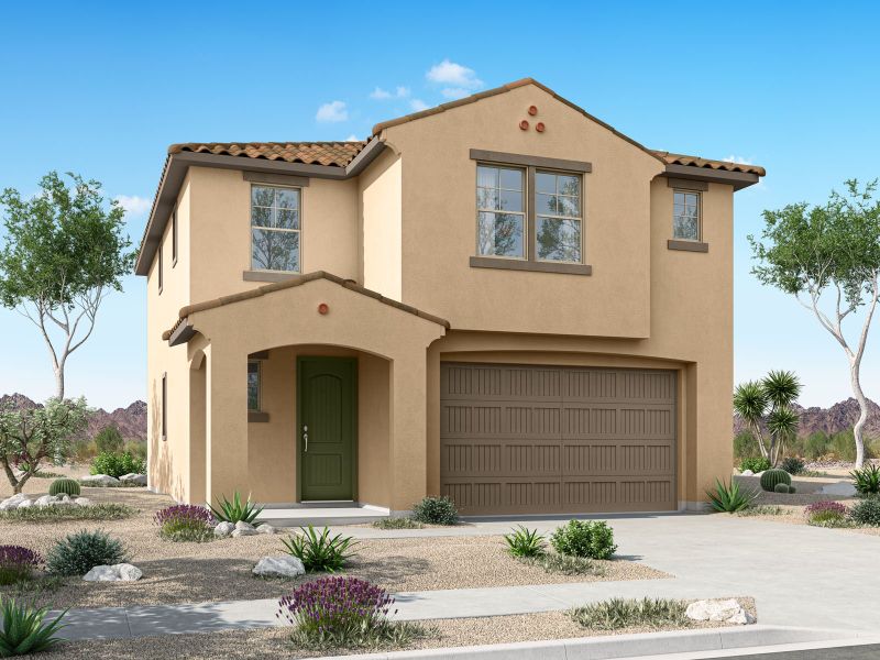 Representative exterior photo of a completed home built from the Fawn by Mattamy Homes in Baker Farms, Phoenix, AZ (Image 6).
