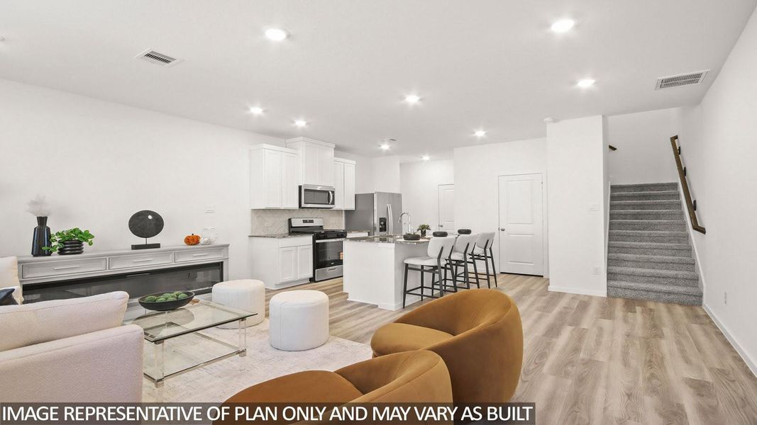 Furnished interior view inside a new home in , Houston (Image 6).