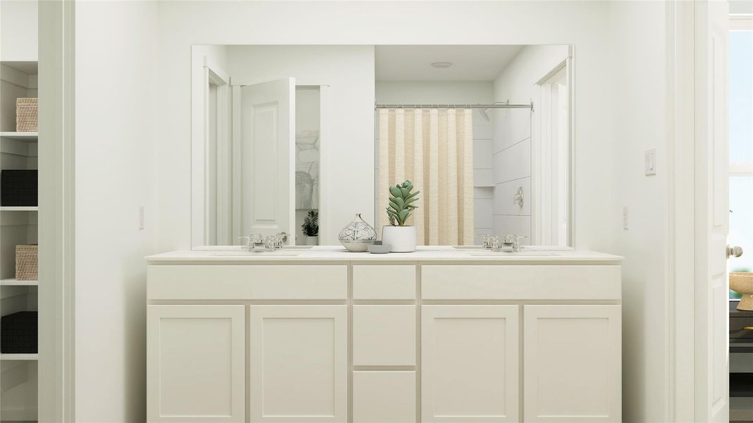 Furnished interior view inside a new home in Meadowlark Preserve, Pflugerville (Image 16).