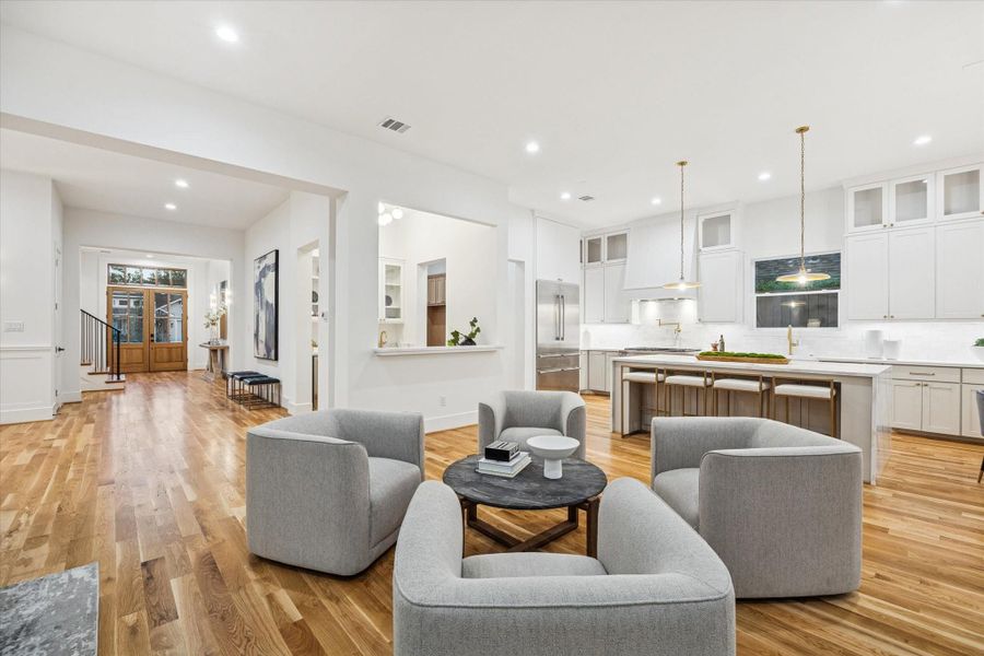 Furnished interior view inside a new home in , Houston (Image 29).
