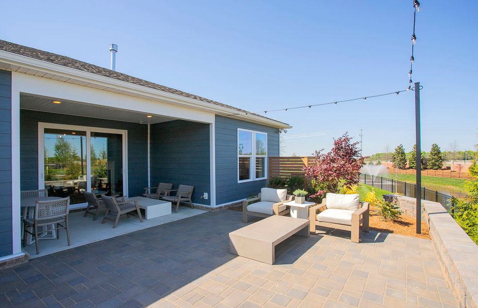 Palmary Patio in new homes for 55+ Active Adult community in Del Webb Barton Village