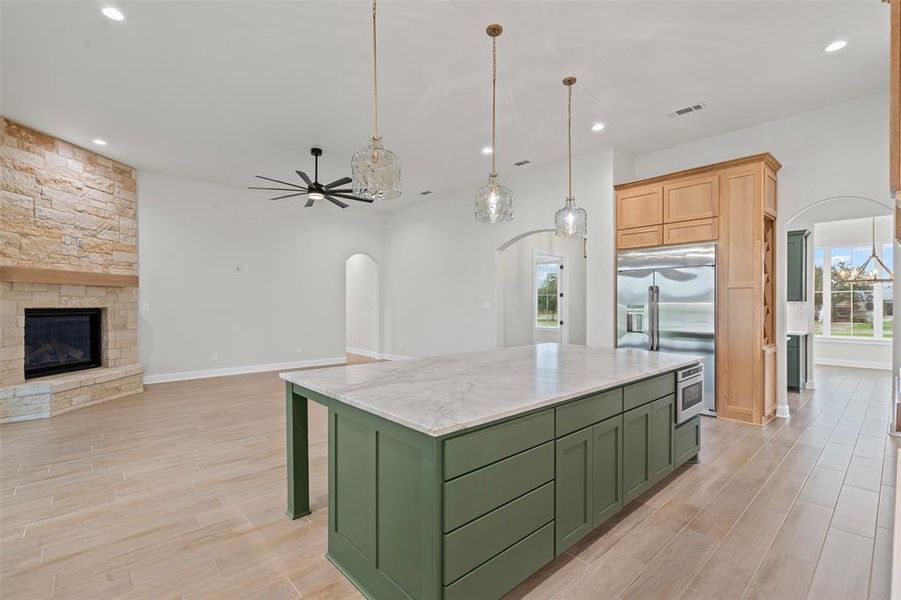 Furnished interior view inside a new home in Santana Ridge, Weatherford (Image 17).