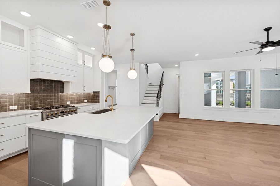 Furnished interior view inside a new home in Easthaven at Bridgeland Central - Horizon Collection, Cypress (Image 3).