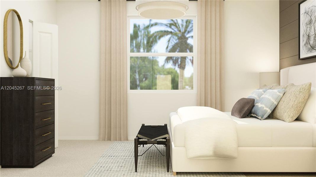 Furnished interior view inside a new home in Le Jardine, Florida City (Image 11).