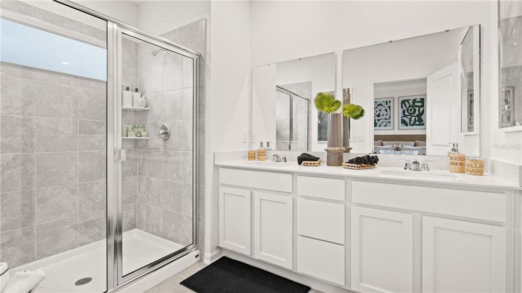 Furnished interior view inside a new home in , Clermont (Image 9). Furnished interior view inside a new home in , Clermont (Image 9).