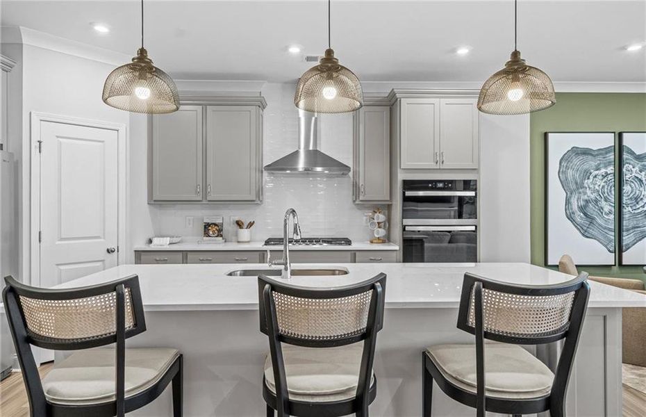 Furnished interior view inside a new home in Linden Grove, Powder Springs (Image 15).