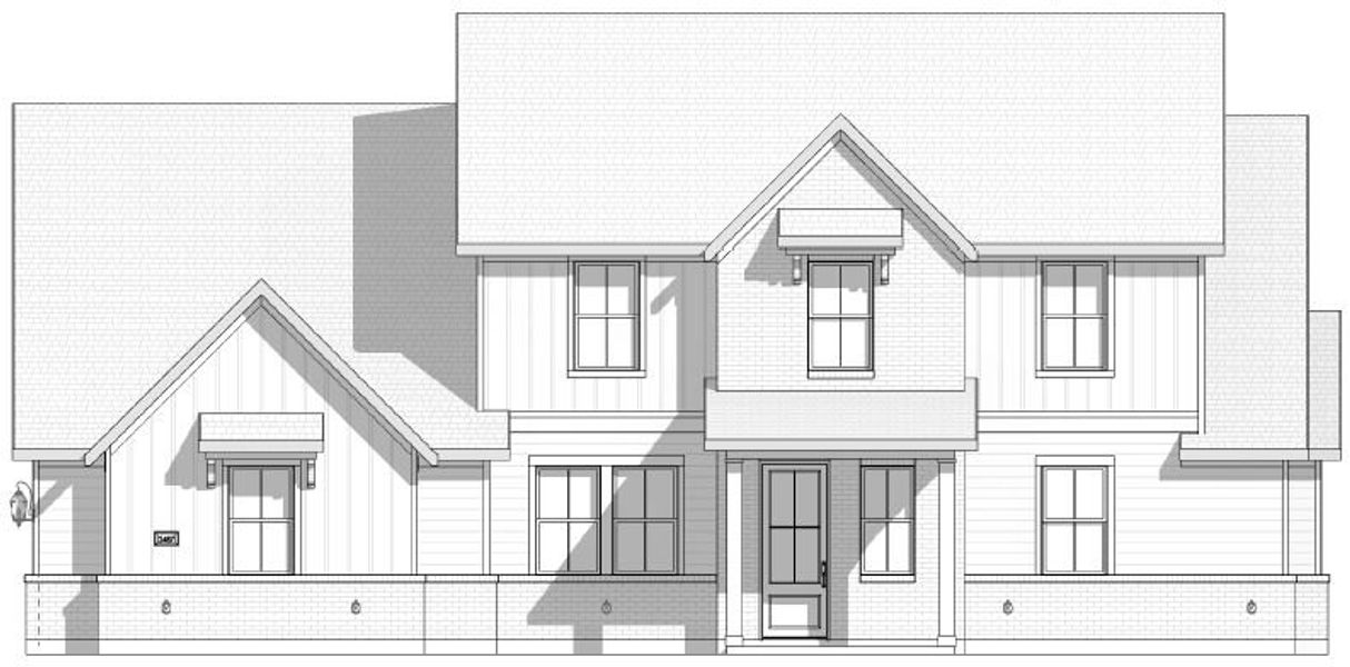 Representative exterior photo of a completed home built from the The Aylin by Doug Parr Custom Homes in Monarch Manor, Poolville, TX (Image 1).