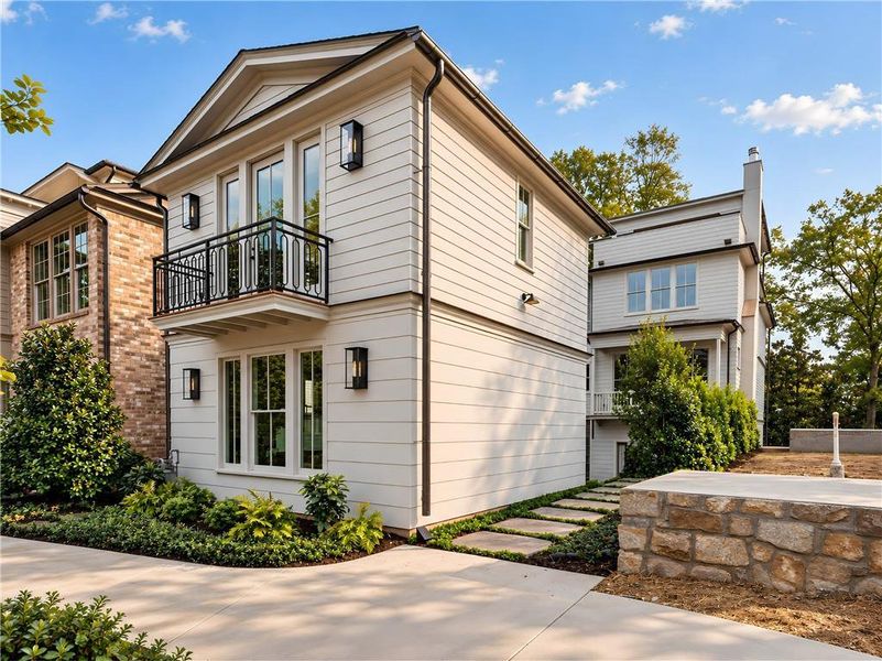 Front exterior of a new home in , Atlanta, GA, highlighting curb appeal (Image 25). Front exterior of a new home in , Atlanta, GA, highlighting curb appeal (Image 25).