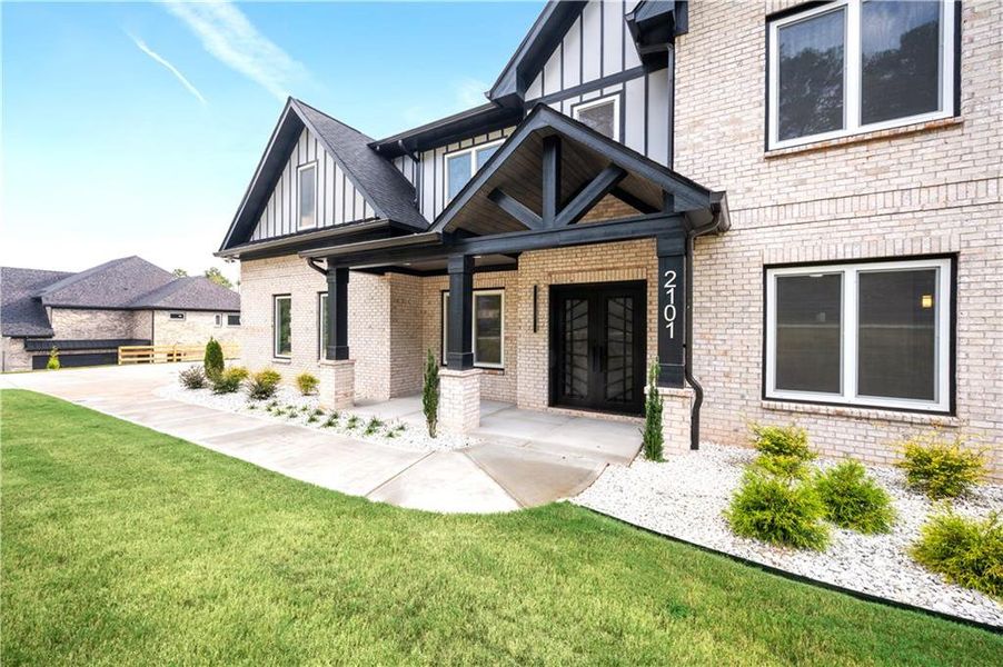 Exterior details and patio area of a home in , Buford (Image 26).