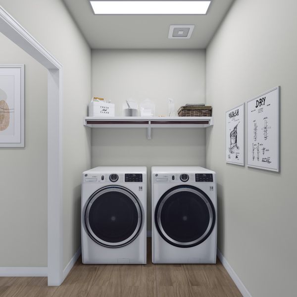 Representative furnished interior of a home built from the Fieldstone by Tri Pointe Homes in Lariat, Liberty Hill (Image 23).