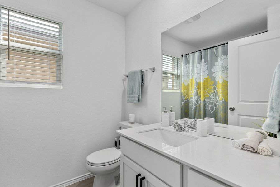 Furnished interior view inside a new home in Cotton Brook: Claremont Collection, Hutto (Image 15). Furnished interior view inside a new home in Cotton Brook: Claremont Collection, Hutto (Image 15).