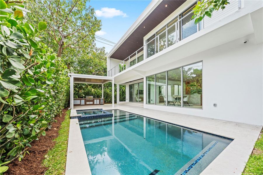 Exterior details and patio area of a home in , Miami (Image 3).