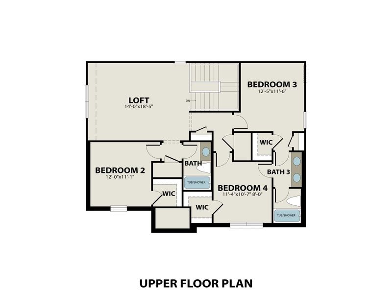 2D floor plan layout for the The Sequoia M by Davidson Homes LLC in Waverly Estates, Josephine, TX (Image 4). 2D floor plan layout for the The Sequoia M by Davidson Homes LLC in Waverly Estates, Josephine, TX (Image 4).