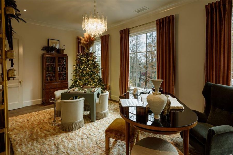 Furnished interior view inside a new home in , Atlanta (Image 11).