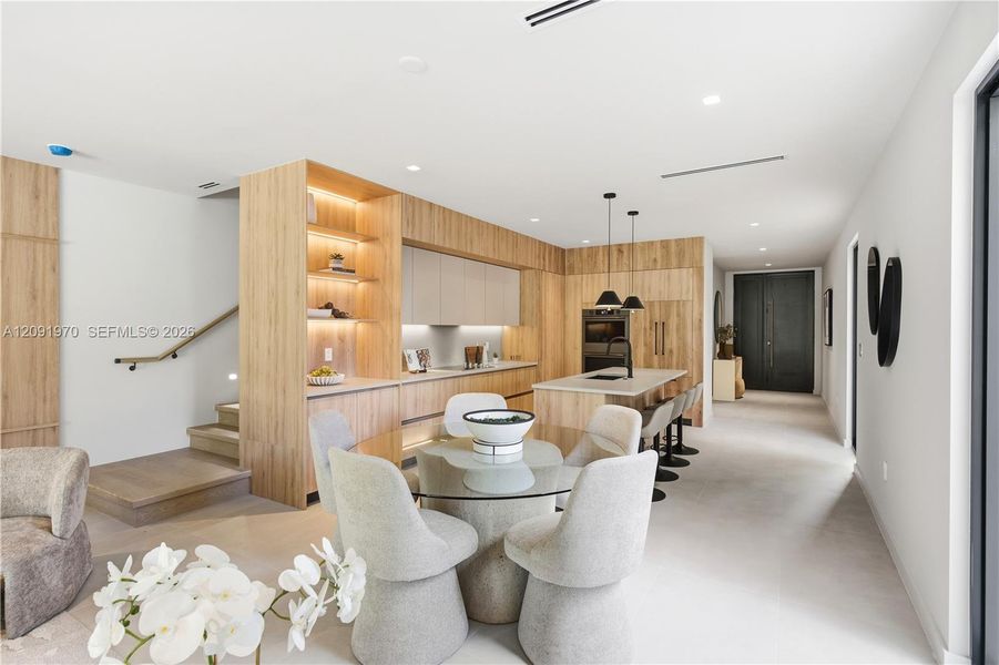 Furnished interior view inside a new home in , Miami (Image 13).