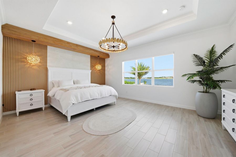 Furnished interior view inside a new home in Arden: The Waterford Collection, Loxahatchee (Image 14).