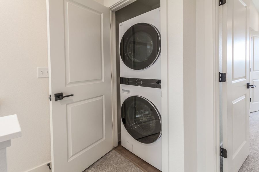 Representative furnished interior of a home built from the Magnolia by Hartford Homes in Prairie Song, Windsor (Image 27).