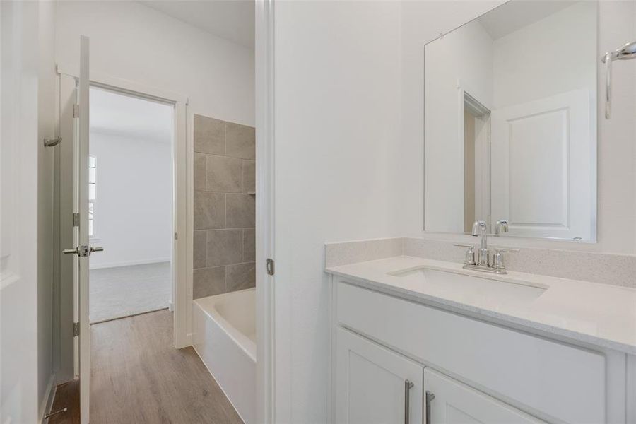 Furnished interior view inside a new home in Legacy Hills: Brookstone 60's, Celina (Image 8).