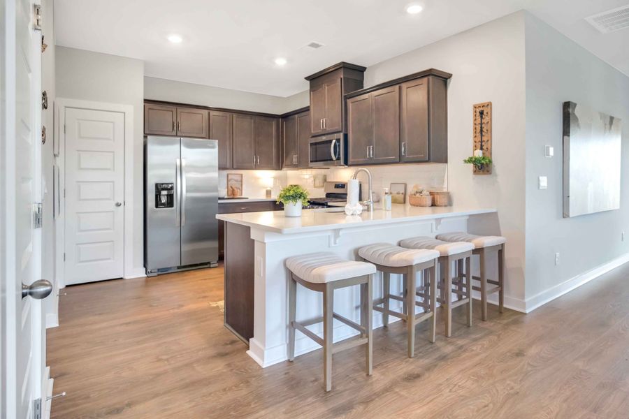 Representative furnished interior of a home built from the SEVERN by D.R. Horton in Nexus South, Gallatin (Image 7).