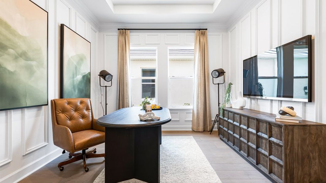 Representative furnished interior of a home built from the Pallazio II by Taylor Morrison in Skye Ranch Community Group Page, Sarasota (Image 13).