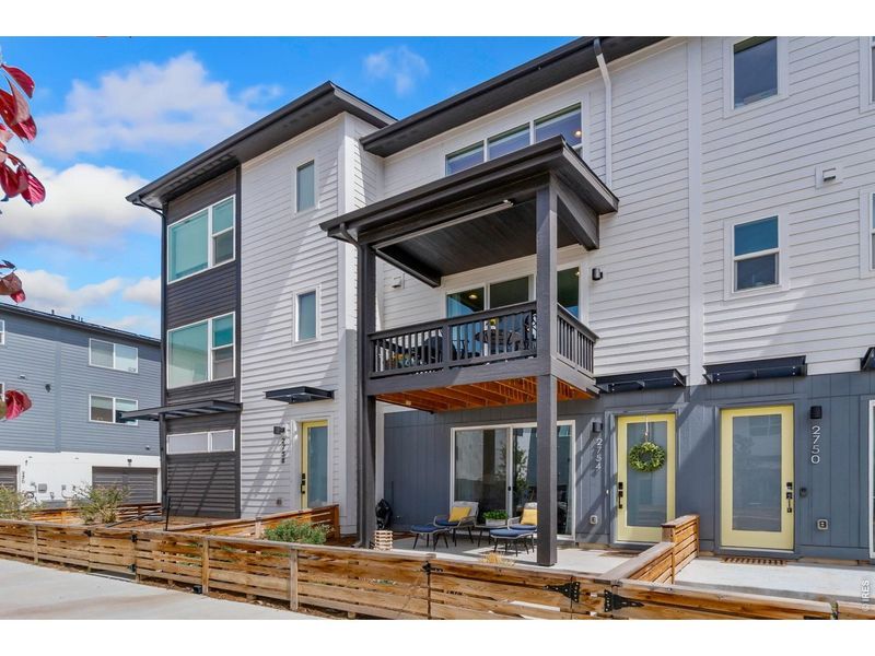 Exterior details and patio area of a home in , Broomfield (Image 21).