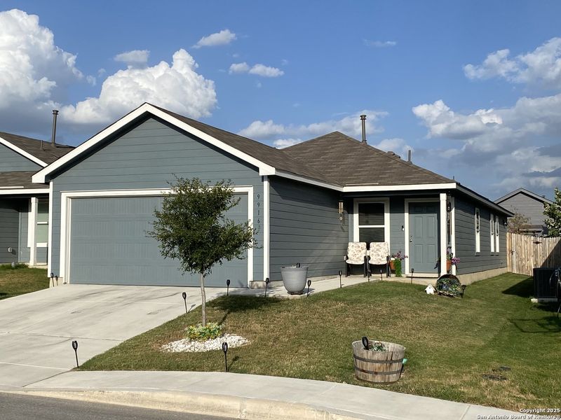 Front exterior of a new home in , San Antonio, TX, highlighting curb appeal (Image 8). Front exterior of a new home in , San Antonio, TX, highlighting curb appeal (Image 8).