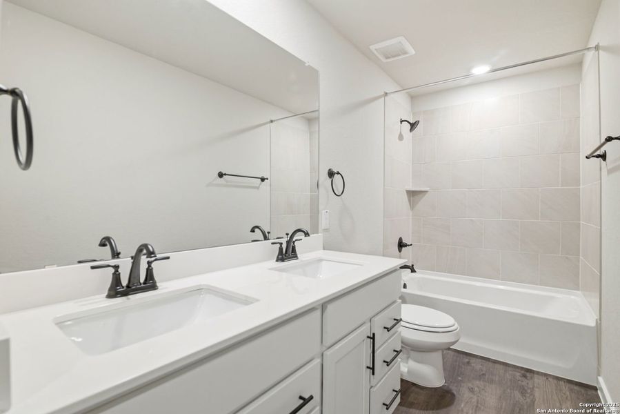 Furnished interior view inside a new home in Morgan Meadows, San Antonio (Image 12). Furnished interior view inside a new home in Morgan Meadows, San Antonio (Image 12).